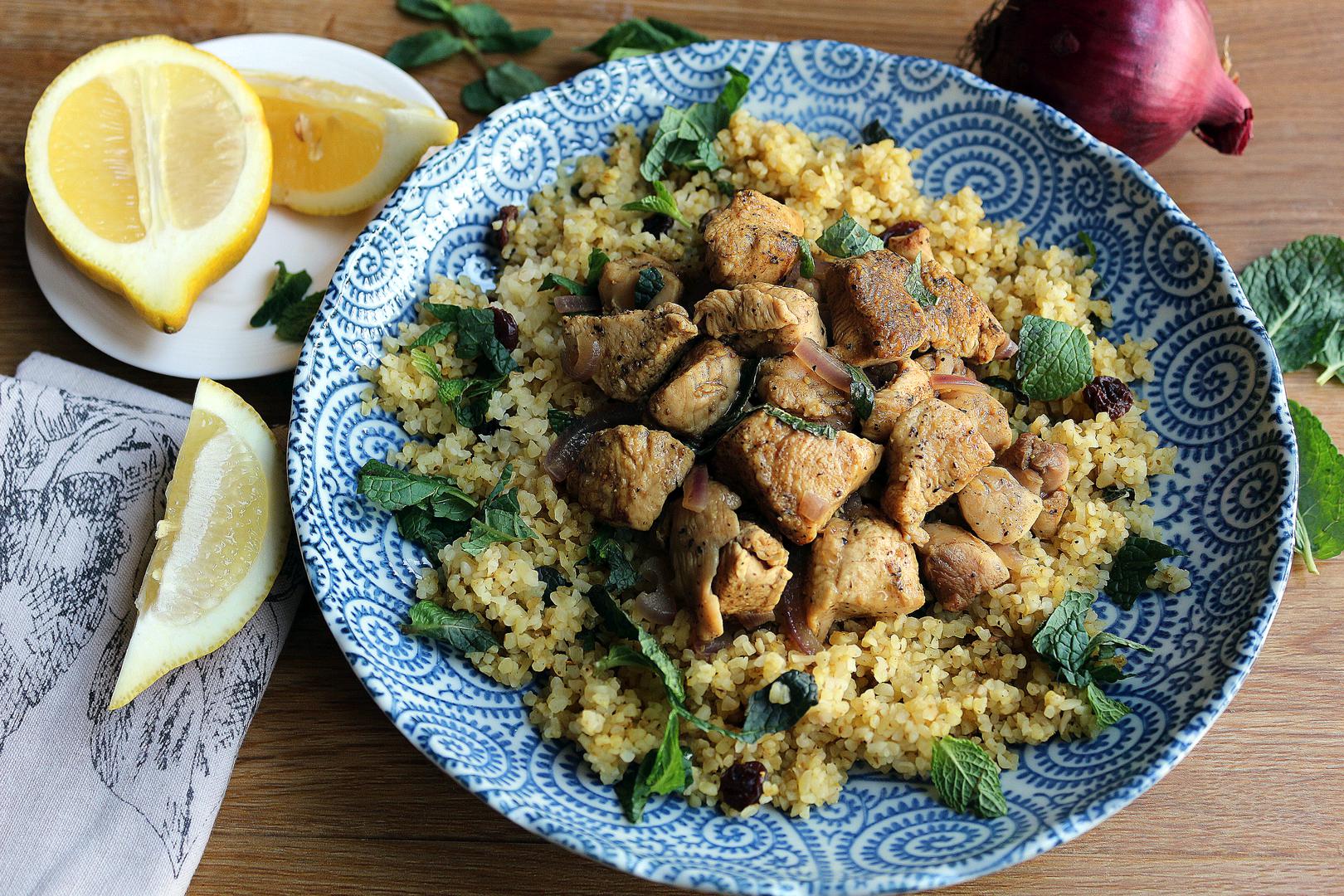 Ras El Hanout Moroccan Chicken With Bulgar Wheat - 